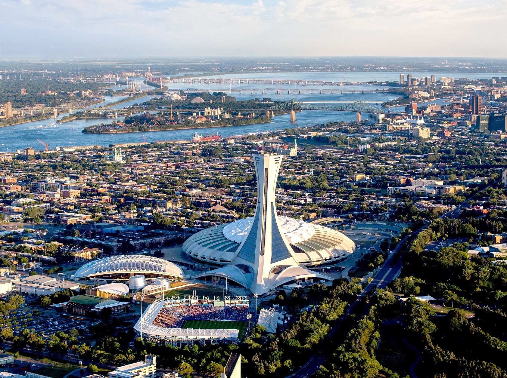 Image of The Montréal Olympic Park, Stadium and Tower