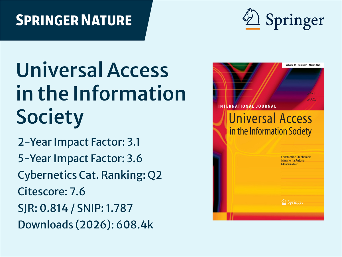 Universal Access in the Information Society Journal